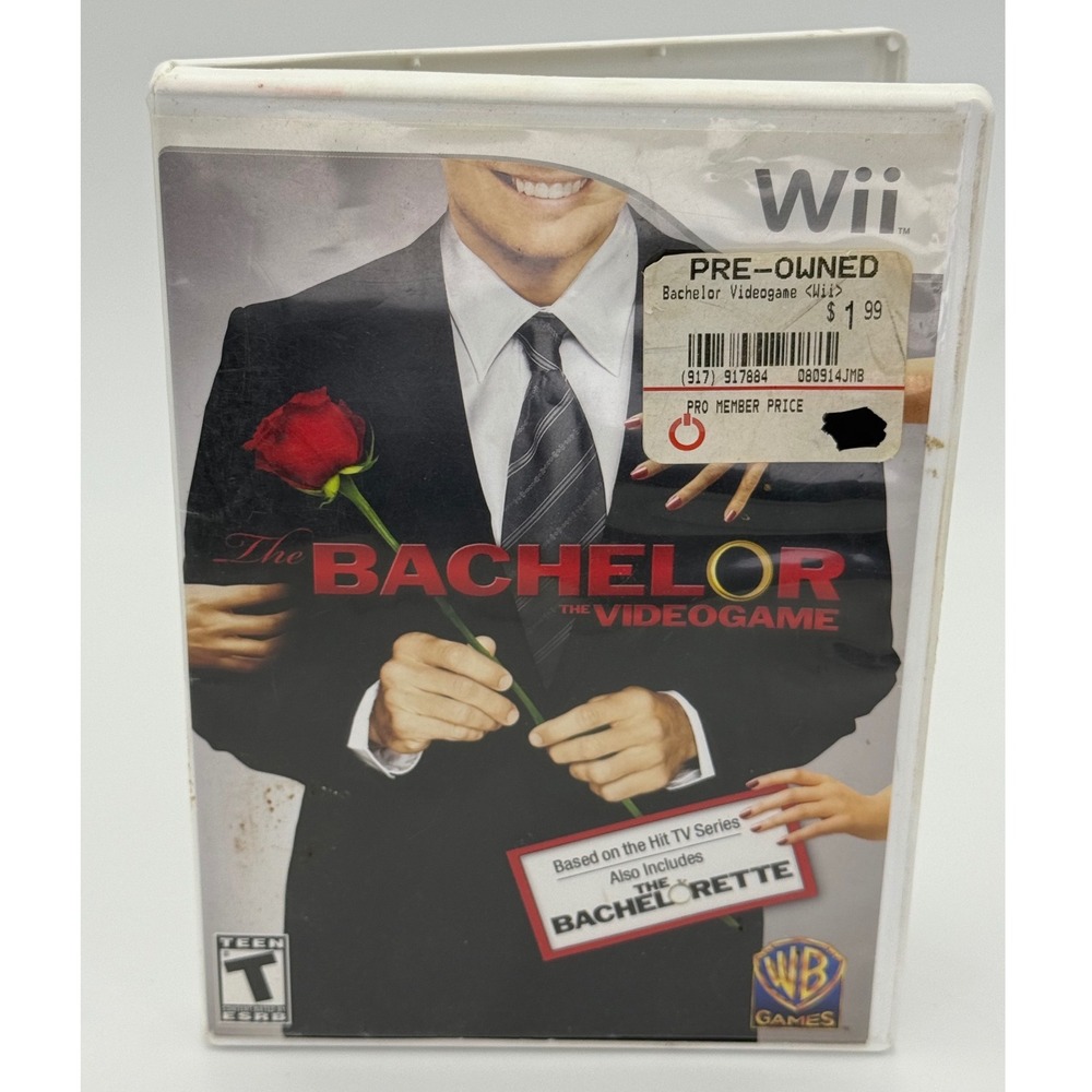 The Bachelor The Videogame Nintendo Wii WB Games Includes The Bachelorette